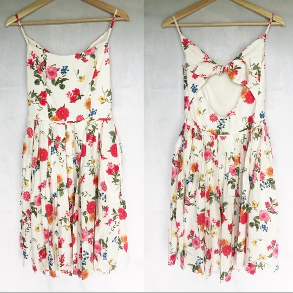 Gal Meets Glam NWT Floral Bow Dress - Picture 6 of 10